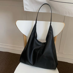 Casual Armpit Bag Women Shoulder Bag High Capacity Totes Female Shopping Bags Soft Leather Lady Purse Handbags - Fashionner