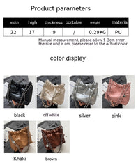 Niche Pleated Design Fashion Crossbody Shoulder Bag