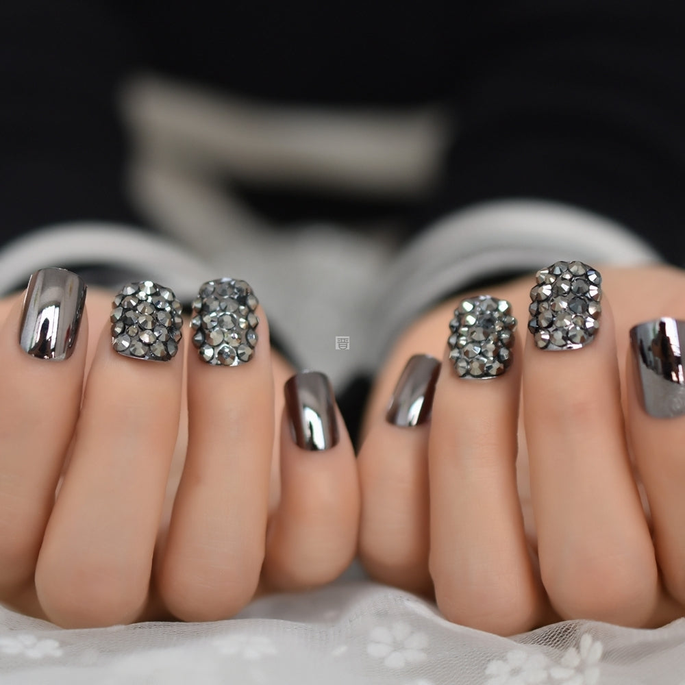 Metal false nails for women - Fashionner