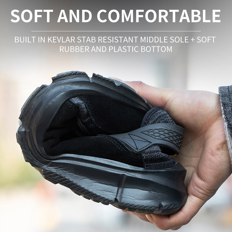Labor Insurance Shoes Men's Anti-Smashing And Anti-Piercing Summer Breathable Steel-Toed Work Shoes Protective Shoes - Fashionner