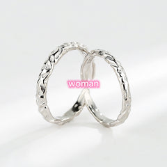 Sterling Silver Couple Ring Korean Male And Female Couple Ring
