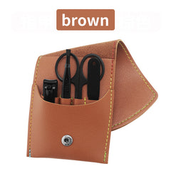 16pcs set Nail Clipper Cutter Trimmer Ear Pick Grooming Kit Manicure Set Pedicure Toe Nail Art Tools Set Kits with Bag - Fashionner