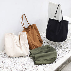 Women Handbags High Capacity Shoulder Bags For Shopping Canvas Totes - Fashionner