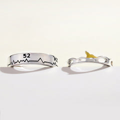 Couple Fashion Sterling Silver Ring