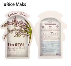 I'm REAL Skin Care Food Sheet Face Mask Moisturizing Oil Control Whitening Shrink Pores Korean Facial Mask tony moly Cosmetics - Fashionner