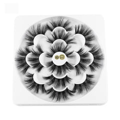 7 Pairs 3D Mink Hair False Eyelashes 25mm Lashes Thick Long Wispy Fluffy Handmade False Eyelashes - Fashionner