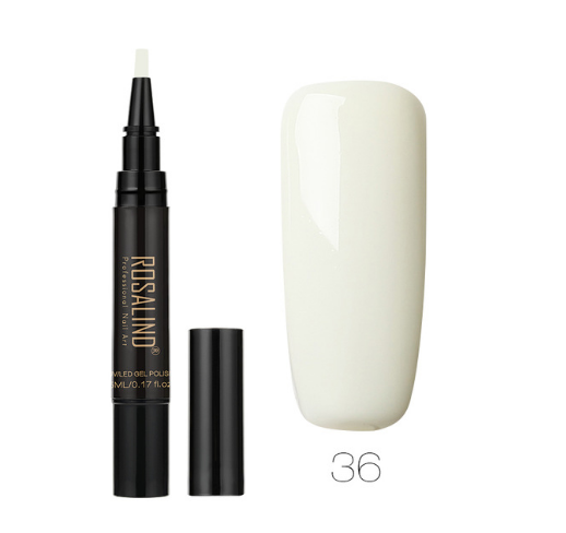 5ml Solid Color Nail Art Pen Nail Glue for Nail Art - Fashionner