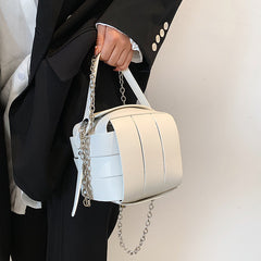 Leather Handbags For Women Vintage Spliced Fashionable - Fashionner