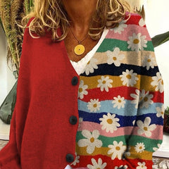 Women's Christmas Abstract Printing Casual Sweater - Fashionner