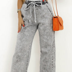 All-matching Light Color Casual Wide-leg Pants - Fashionner