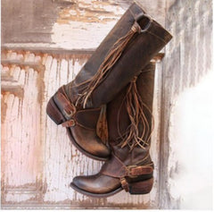 Korean Style High Tube Long Rider Boots - Fashionner