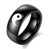 Yin Yang Couple Ring