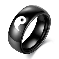 Yin Yang Couple Ring
