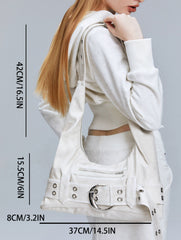 Ladies' Old Wash Leather Bag - Fashionner