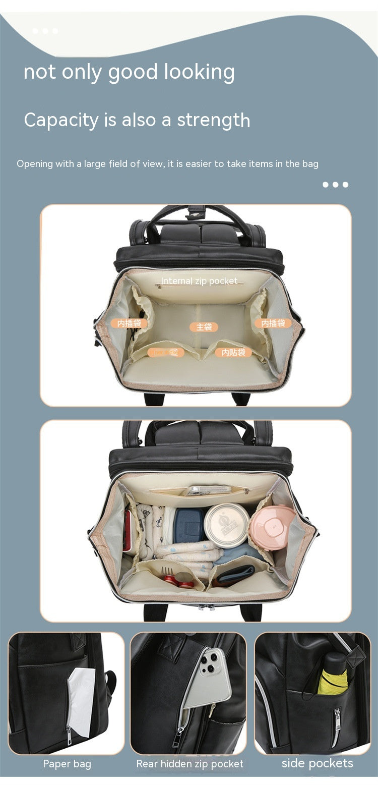 Portable Shoulder Multi-functional Dry Wet Separation Anti-mosquito Baby Diaper Bag - Fashionner
