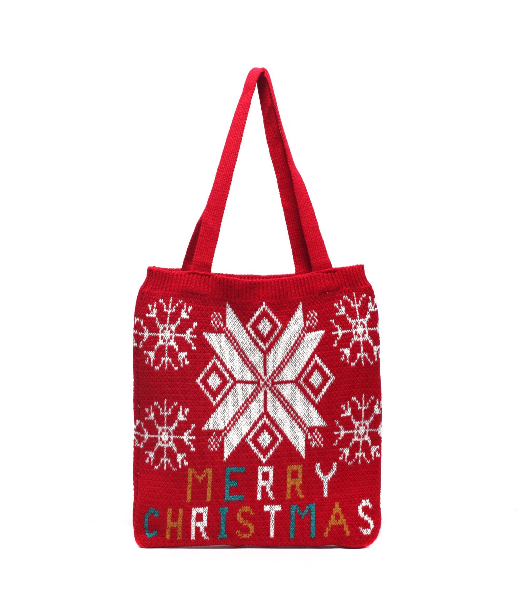 Hand-held knitted wool handbags - Fashionner