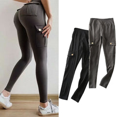 Skinny slim high elastic gym pants - Fashionner