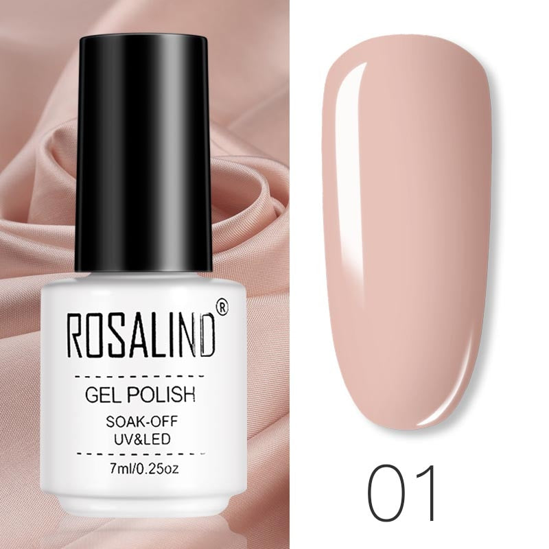 ROSALIND Gel Polish Set Manicure for Nails Semi Permanent Vernis top coat UV LED Gel Varnish Soak Off Nail Art Gel Nail Polish - Fashionner