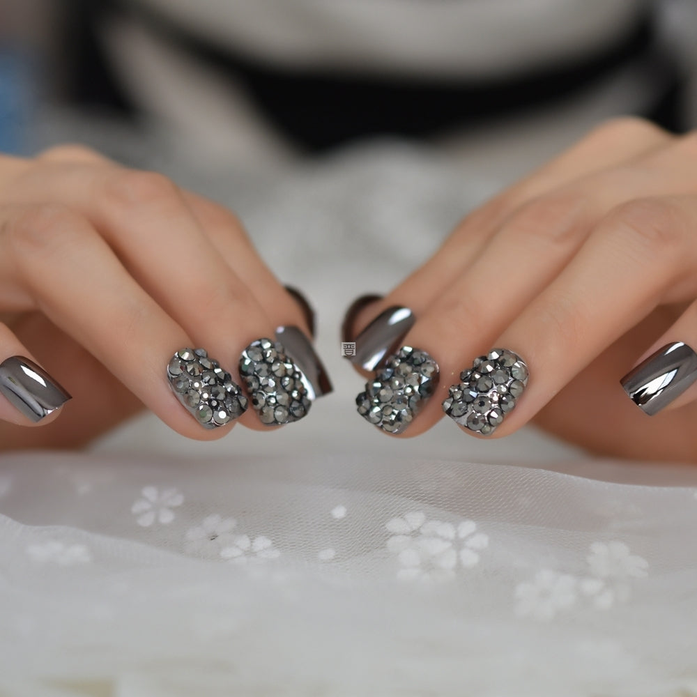 Metal false nails for women - Fashionner