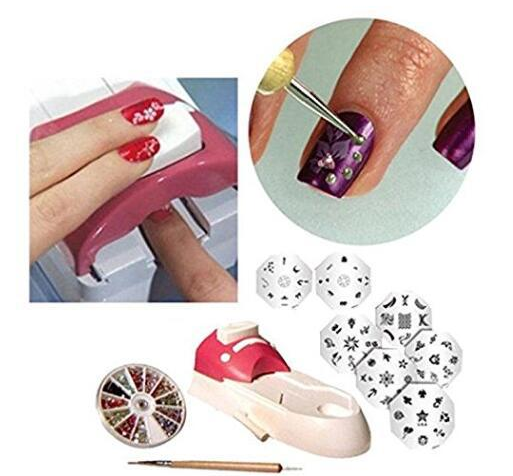Diy draagbare nail printer art stempelen tool nagellak decoratie printer machine nail stamper set voor nail design - Fashionner