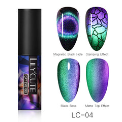 Magic Wide Cat Eye Nail Polish - Fashionner