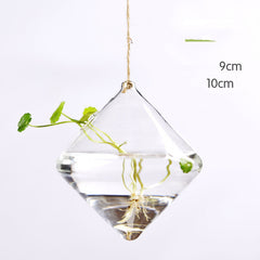 Hanging Transparent Glass Vase Simple Hydroponic Small Hanging Bottle