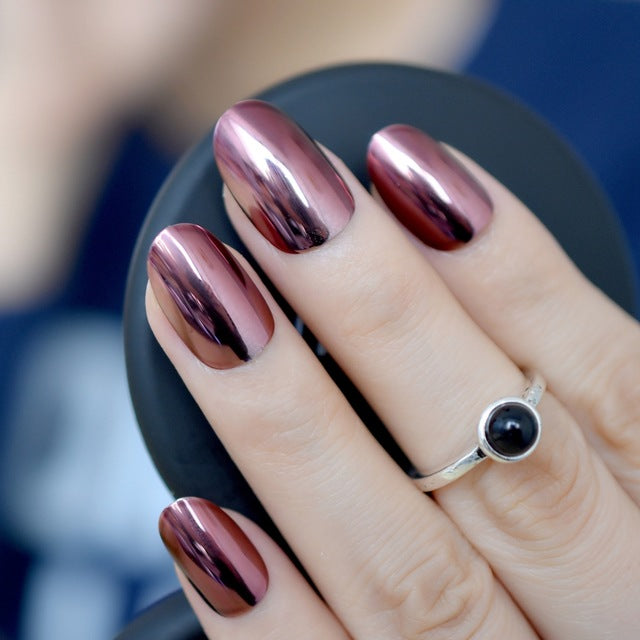 Short Acrylic false nails - Fashionner