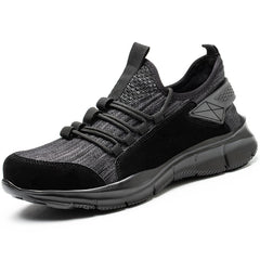 Labor Insurance Shoes Men's Anti-Smashing And Anti-Piercing Summer Breathable Steel-Toed Work Shoes Protective Shoes - Fashionner