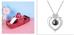 Hot Valentine's Day Gifts Metal Rose Jewelry Gift Box Necklace For Wedding Girlfriend Necklace Gifts - Fashionner