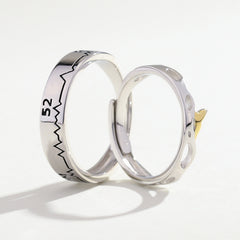 Couple Fashion Sterling Silver Ring