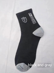 Sports Socks Men's Mid-calf Length Sock Deodorant And Sweat-absorbing Long Mid-calf - Fashionner