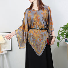Artificial Silk Pullover Sunscreen Scarf Shawl - Fashionner