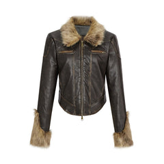 Women's Autumn And Winter Retro Fur Collar Warm And Cotton Jacket - Fashionner