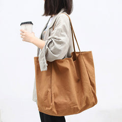 Women Handbags High Capacity Shoulder Bags For Shopping Canvas Totes - Fashionner