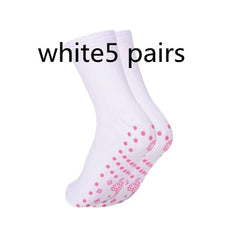 Hot Moxibustion Massage Health Care  Warm Feet Cold Socks - Tourmaline Thermal Circulation Self-Heating Shaping Socks, Tourmaline Acupressure Self-Heating Shaping