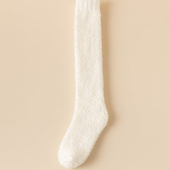 Coral Fleece Long Winter Fleece-lined Thickened Room Socks - Fashionner
