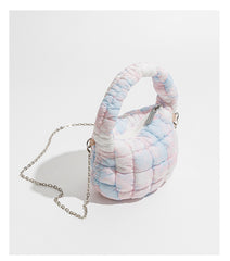 Cloud Bag Bubble Pleated Nylon Puff Handbag - Fashionner