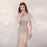 Women's Fashion Heavy Walking Party Evening Dresses - Fashionner