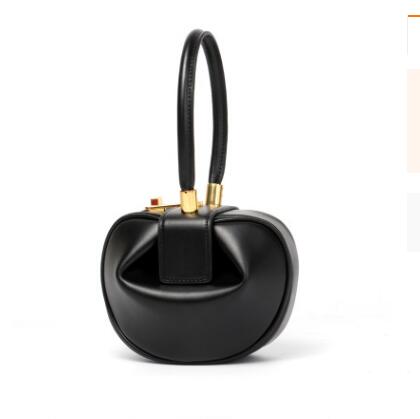 Leather handbags Europe and the United States fashion retro French niche design portable dumplings wonton handbags - Fashionner