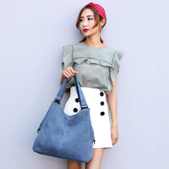Canvas Shoulder Bag Tote Ladies Hand Bags Luxury Handbags for Women Messenger Bags - Fashionner