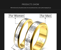 Forever Love Couple Ring Set