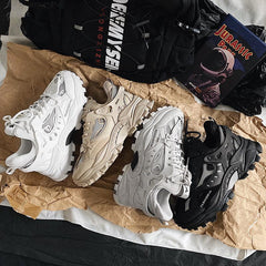 Shoes Men's Ins Trendy Shoes New Thick-Soled Heightened Korean Version With Luminous Men's Sneakers - Fashionner