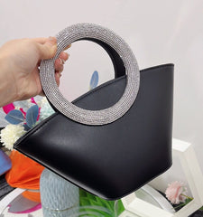 Diamond Round Handle Portable Basket Pack - Fashionner