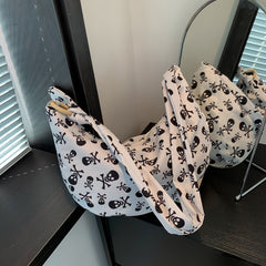 Women's Fashionable Simple Niche Printed Underarm Shoulder Messenger Bag - Fashionner