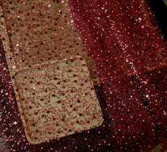 Sequined Pearl Embroidery Lace Asymmetric Single Sleeve Dress - Fashionner