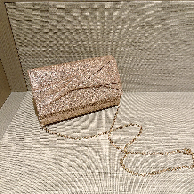 Gold Fashion Envelope Clutch - Fashionner
