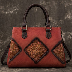 Top Layer Cowhide Retro European And American Fashion Casual Handbag - Fashionner