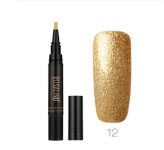 5ml Solid Color Nail Art Pen Nail Glue for Nail Art - Fashionner