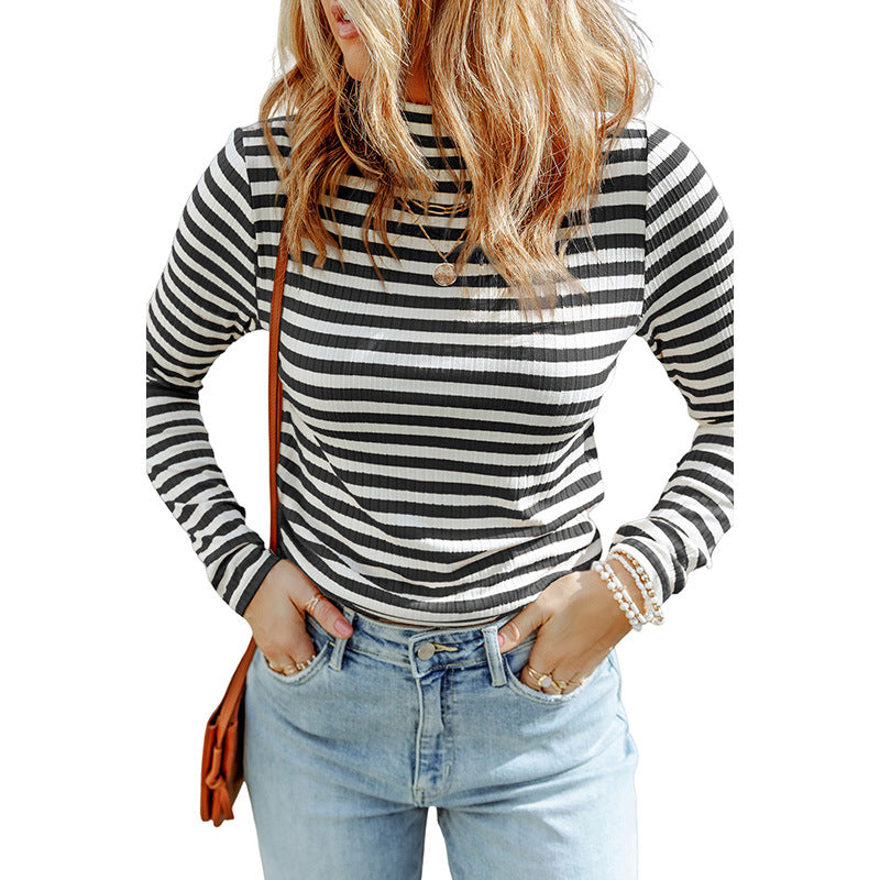 Women's Striped Sweater European And American Leisure Style - Fashionner