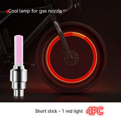 Neon Lights Tyre Wheel Valve Cap Light LED Car Tire Valve Caps Air Cover Tire Rim Valve Wheel Stem Cap Bike Light - Fashionner